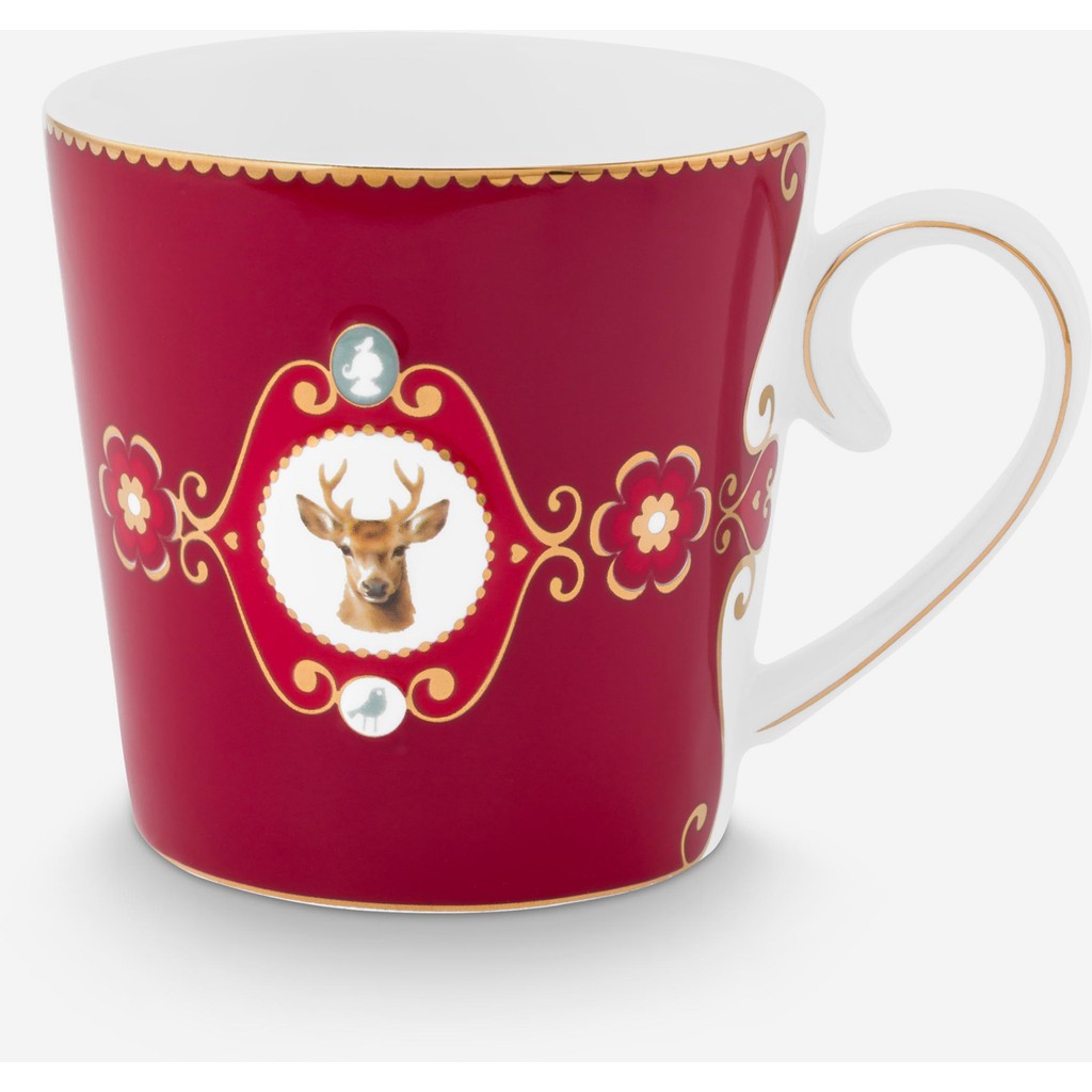 Pip Studio Love Birds Kırmızı Porselen Kupa 250 ml Fincan / Bardak / Kahve Takımı Fiyatı