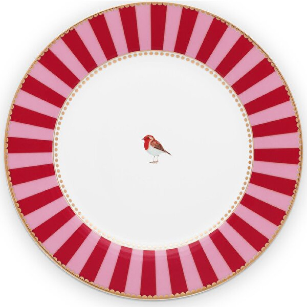 Pip Studio Love Birds Tabak 21 Cm, Kırmızı / Pembe Mutfak Gereçleri Fiyatı