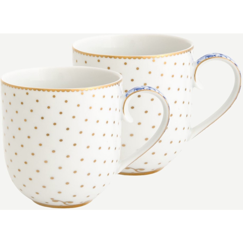 Pip Studio Royal White Beyaz Porselen Kupa Seti 200 Ml Fincan / Bardak / Kahve Takımı Fiyatı