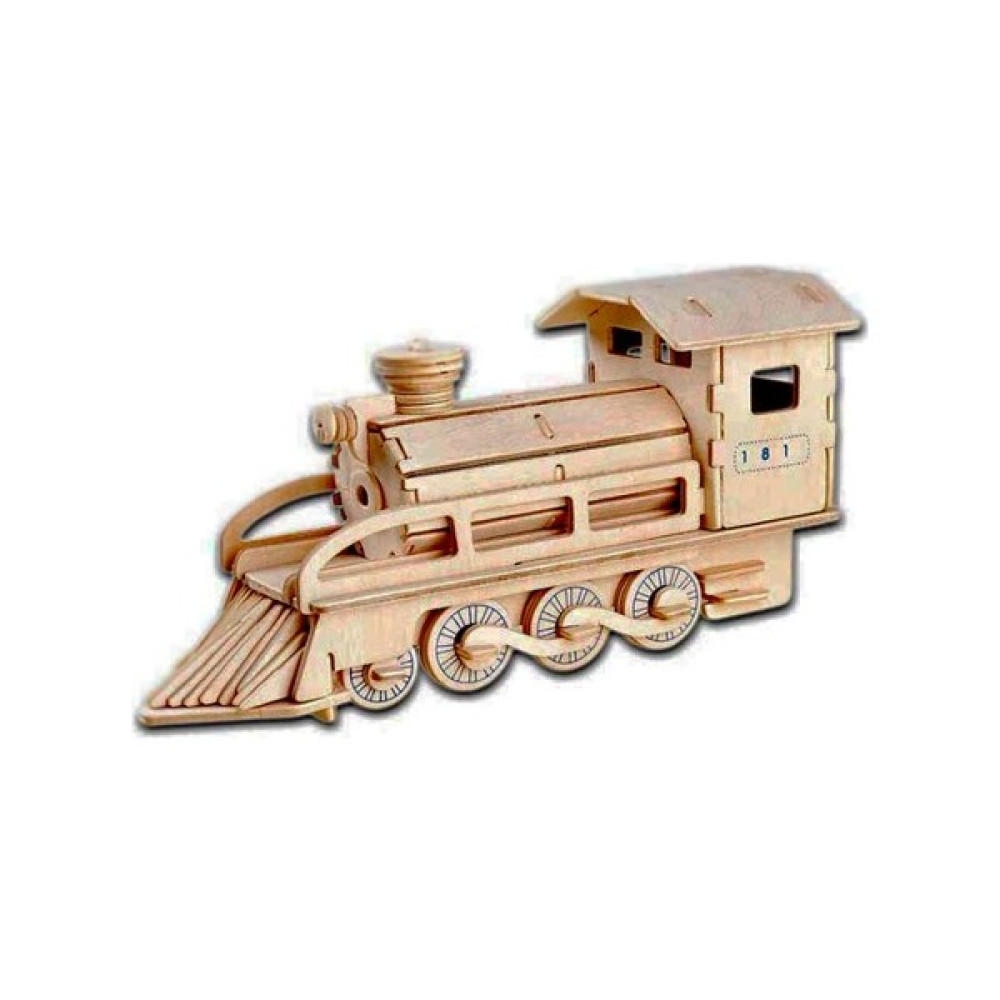 Piramigo 3D Büyük Ahşap Maket Tren - Lokomotiv Maket Fiyatı