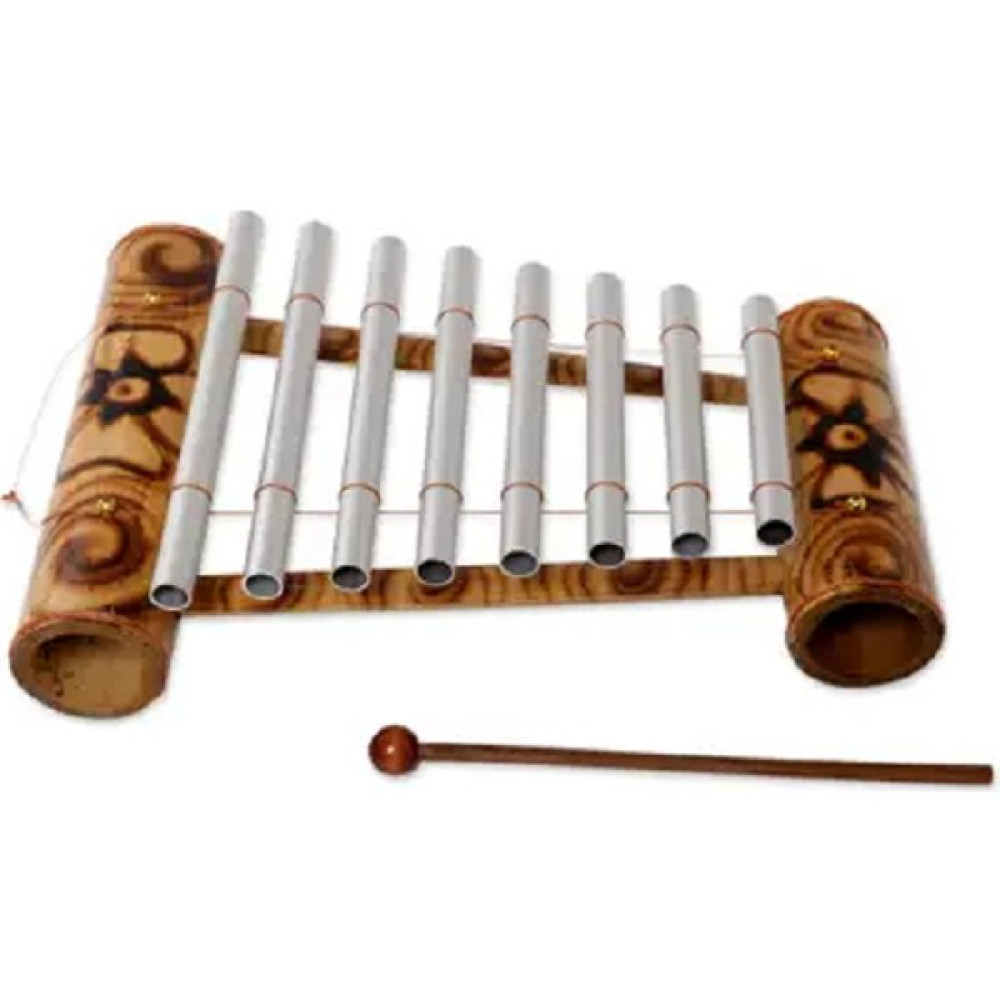 Piramigo Etnik Bambu Selefon (Handcrafted Floral Bamboo Xylophone) Vurmalı Çalgılar Fiyatı