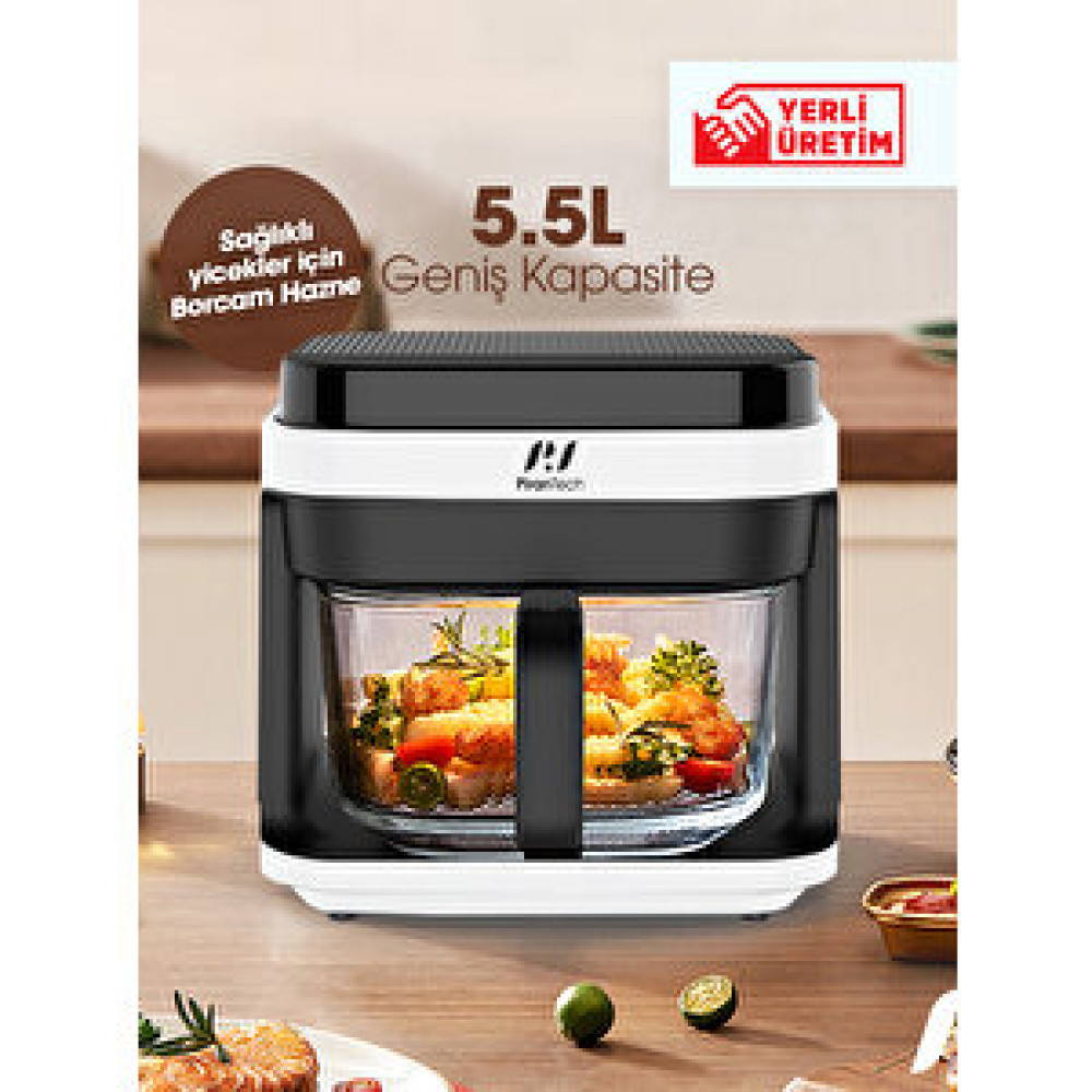 Pirantech Af539t Xl Borcam Hazneli Airfryer 5.5 L Fritöz Fritözler Fiyatı