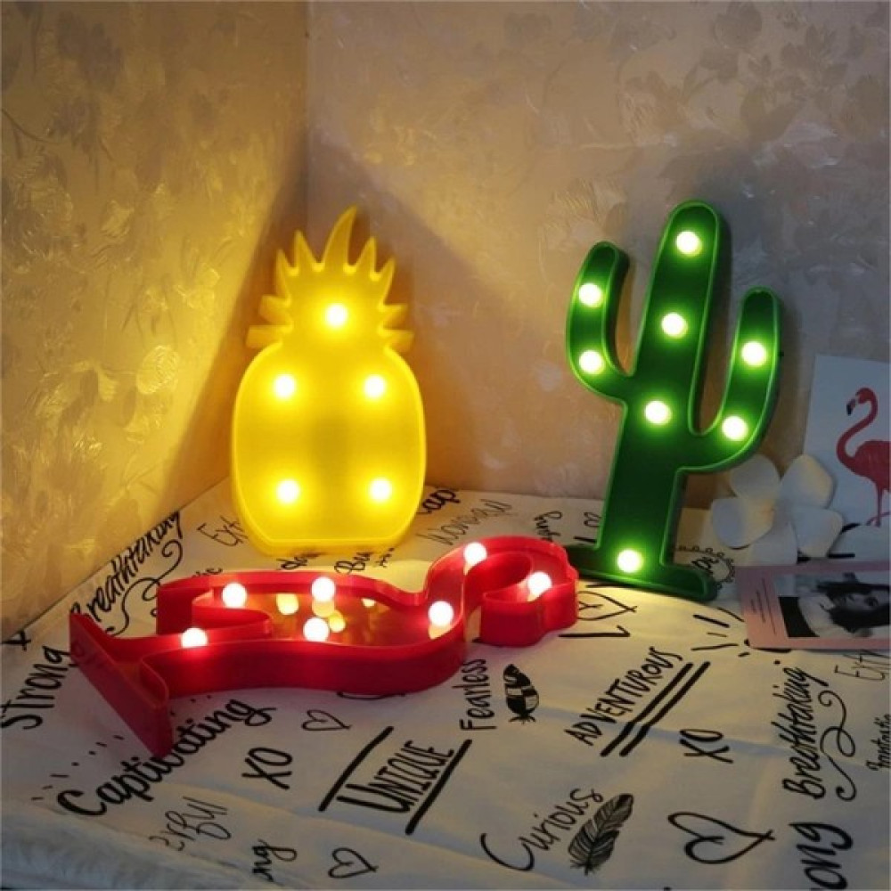 Piraye Gift Ananas Led Işıklı Masa Duvar Gece Lambası - Renkli Gece Lambası Fiyatı