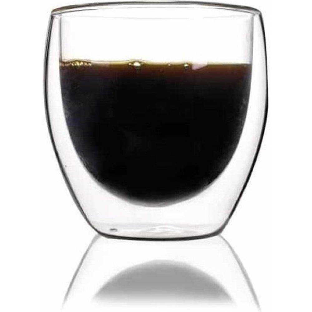 Piraye Gift Çift Cidarlı Cam Kupa Ev Ofis Fincanı 250 ml Çift Katlı Isı Yalıtımlı Kulpsuz Cam Bardak Fincan / Bardak / Kahve Takımı Fiyatı