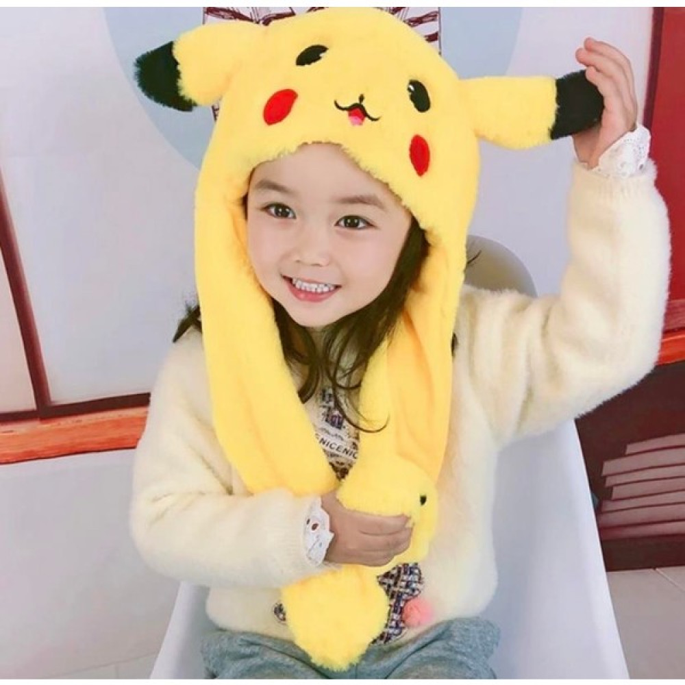 Piraye Gift Pokemon Pikachu Hareketli ve Işıklı Peluş Şapka Kadın Şapkası Fiyatı