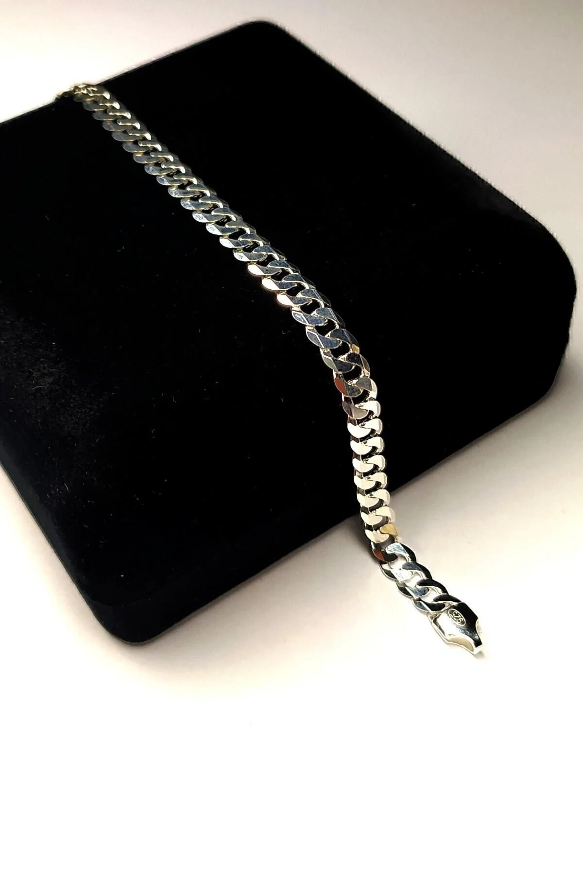 Piraye Silver Gümüş Italyan Gurmet Bileklik 6 Mm Genişlik 21 Cm Uzunluk 21 cm Beden" Gümüş Bilezik Fiyatı
