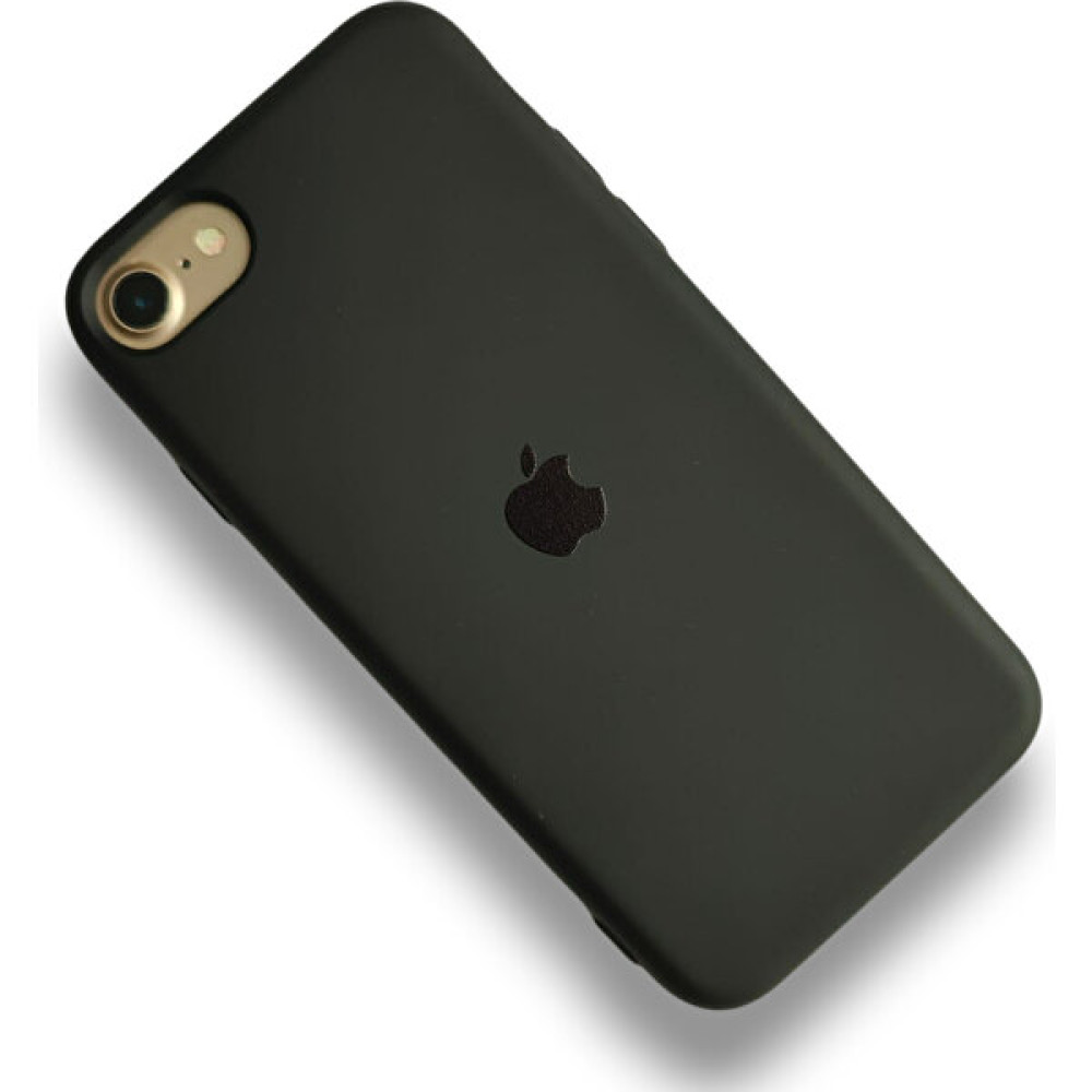 Pirok Store Apple iPhone Se ve Apple iPhone 7 / 8 Uyumlu Lansman Içi Kadife Silikon Kılıf - Siyah Cep Telefonu Kılıfı Fiyatı