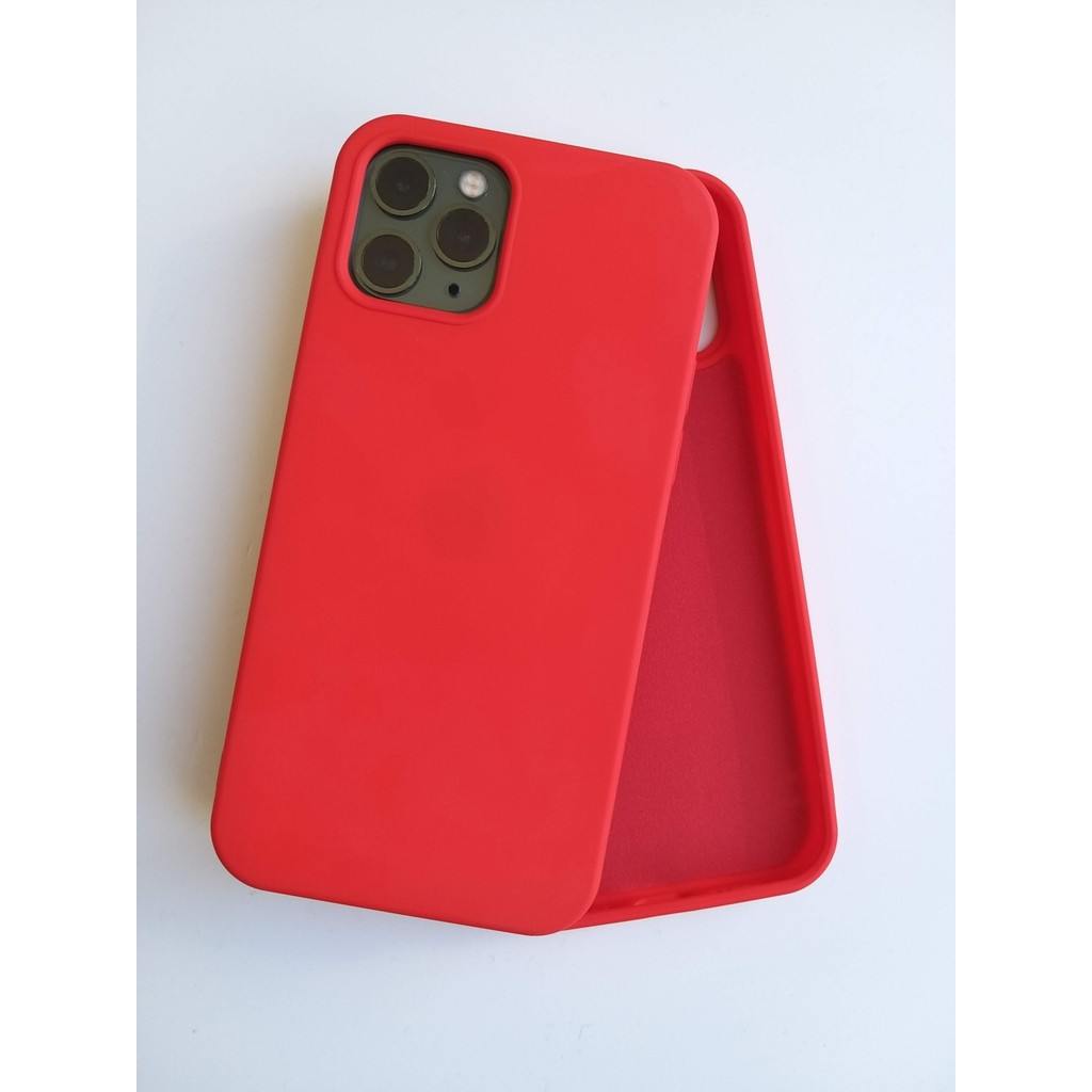 Pirok Store İphone 12/ 12 Pro İle Uyumlu LOGOSUZ Lansman İçi Kadife Esnek Silikon Kılıf - Kırmızı Cep Telefonu Kılıfı Fiyatı