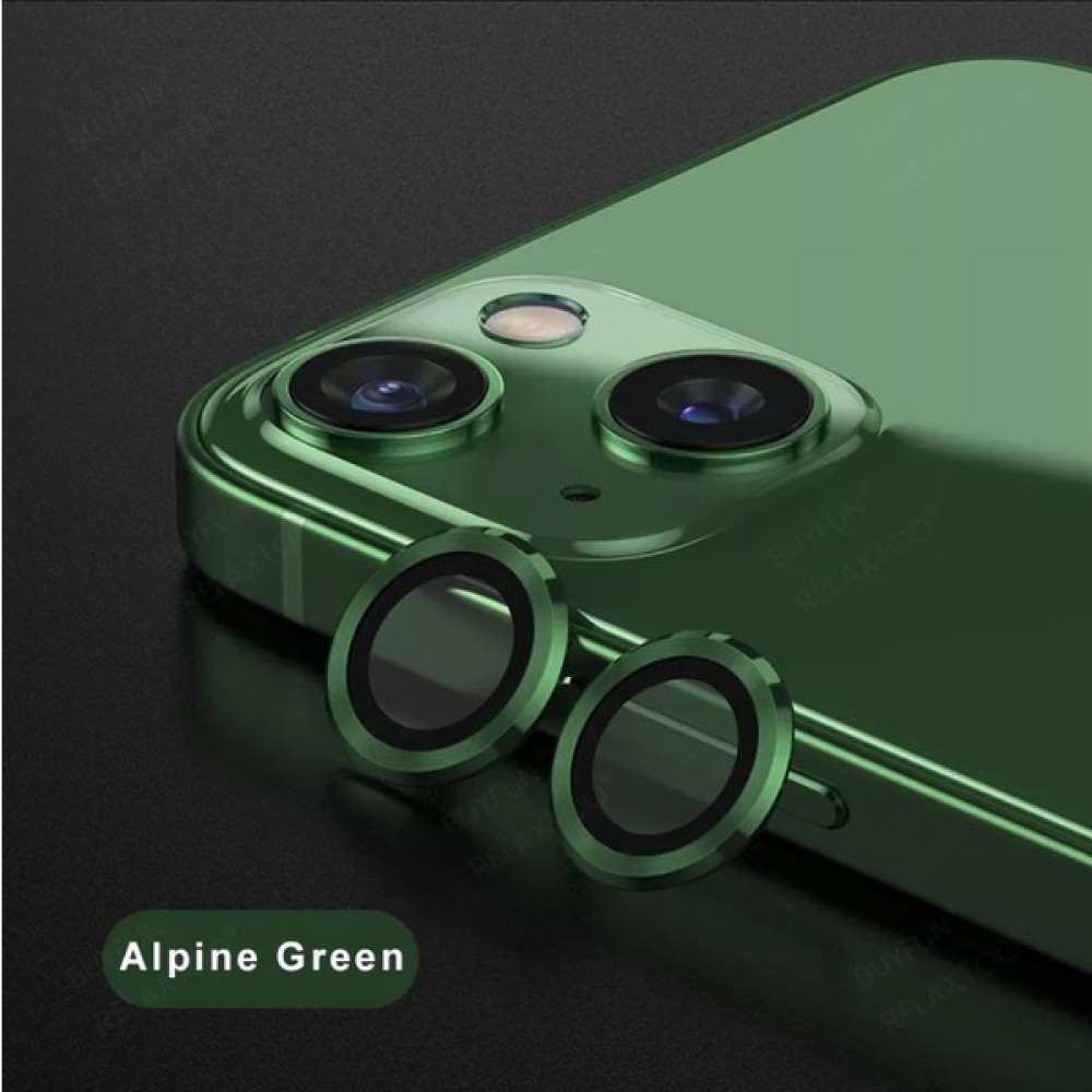 Pirok Store iPhone 13 / 13 Mini Uyumlu Halka Set Metal Lens Koruyucu Cam - Yeşil Cep Telefonu Kılıfı Fiyatı