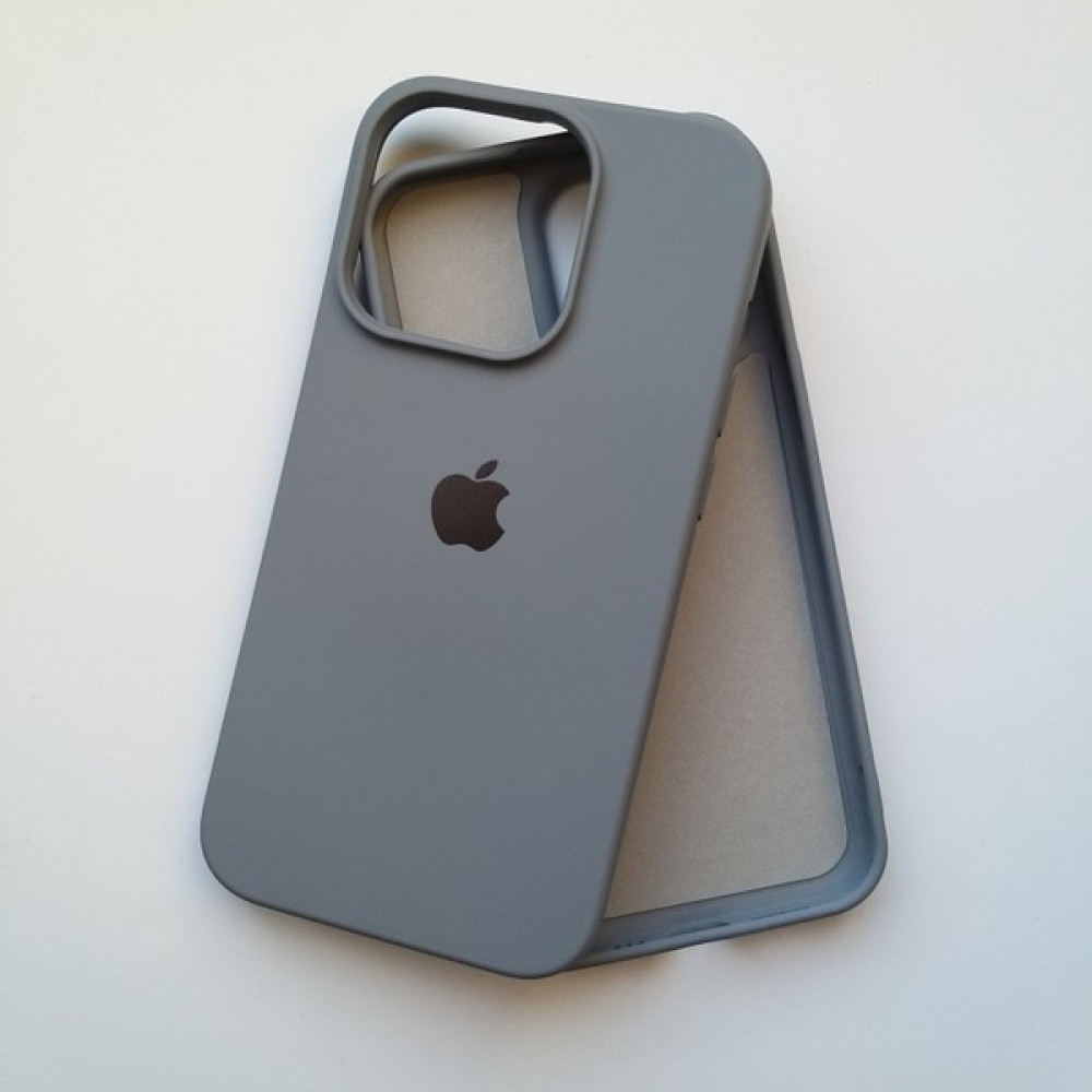 Pirok Store iPhone 14 Pro Max (6.7) Uyumlu Lansman Içi Kadife Silikon Kılıf - Gri Cep Telefonu Kılıfı Fiyatı