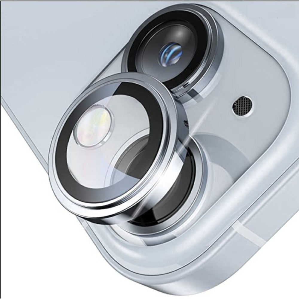 Pirok Store iPhone 15 / 15 Plus Uyumlu Halka Set Kamera Lens Koruyucu - Mavi Cep Telefonu Ekran Koruyucusu Fiyatı