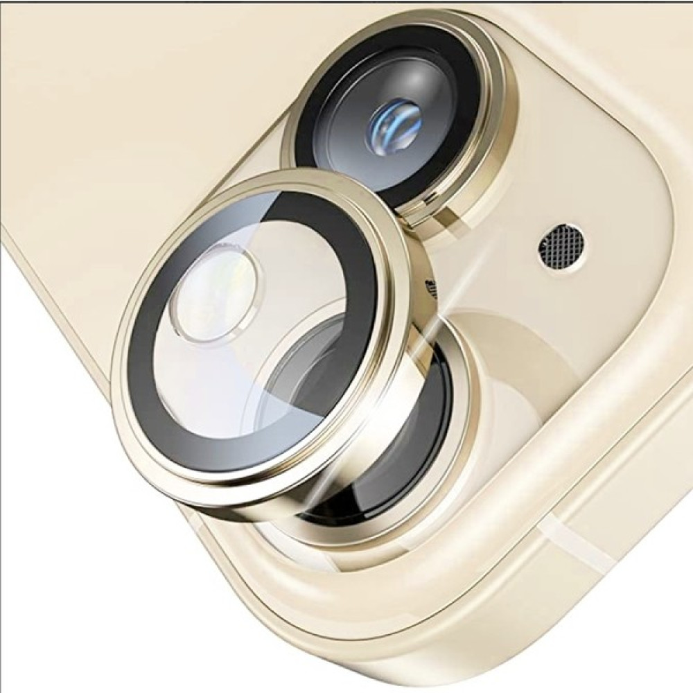 Pirok Store iPhone 15 / 15 Plus Uyumlu Halka Set Kamera Lens Koruyucu - Sarı Cep Telefonu Ekran Koruyucusu Fiyatı