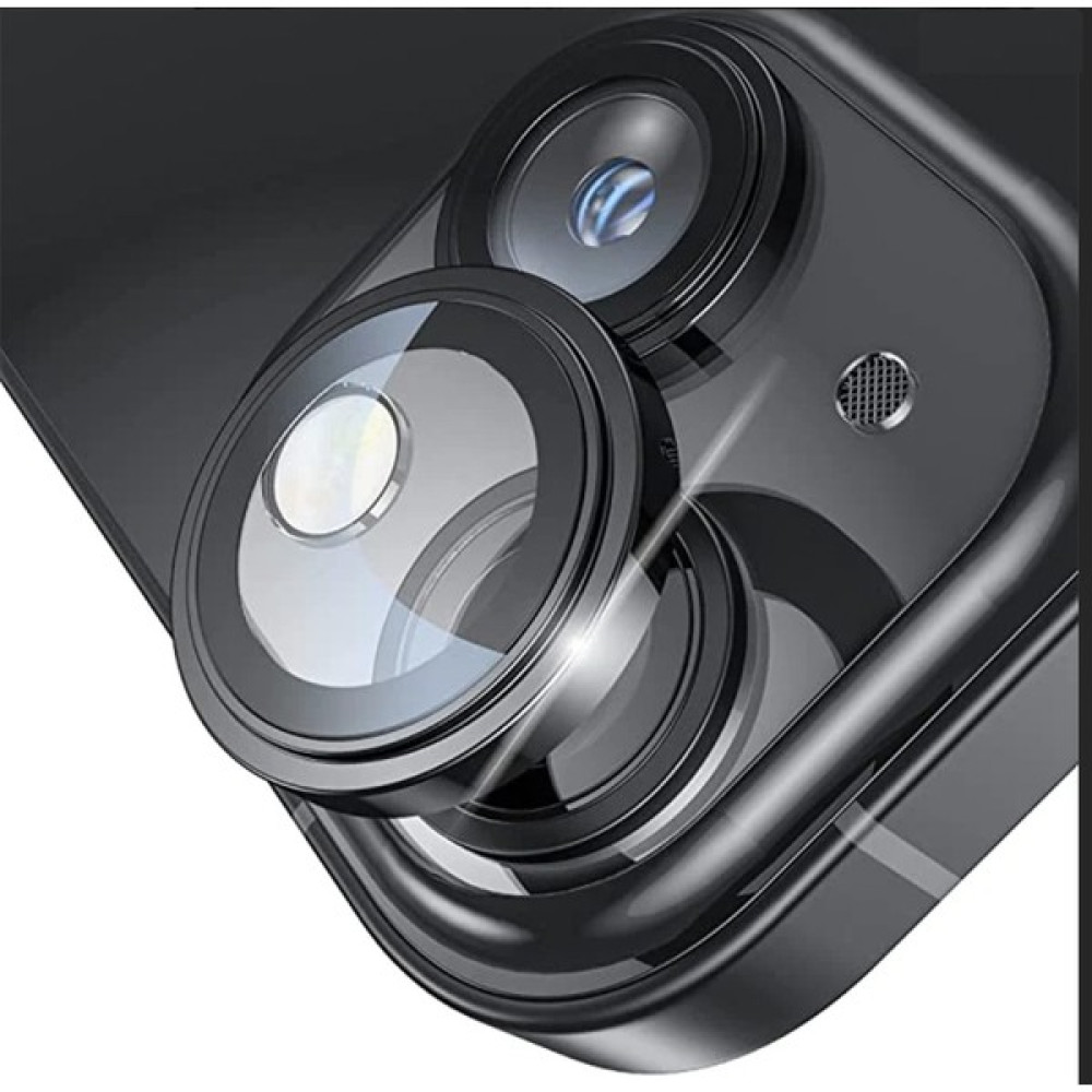 Pirok Store iPhone 15 / 15 Plus Uyumlu Halka Set Kamera Lens Koruyucu - Siyah Cep Telefonu Ekran Koruyucusu Fiyatı