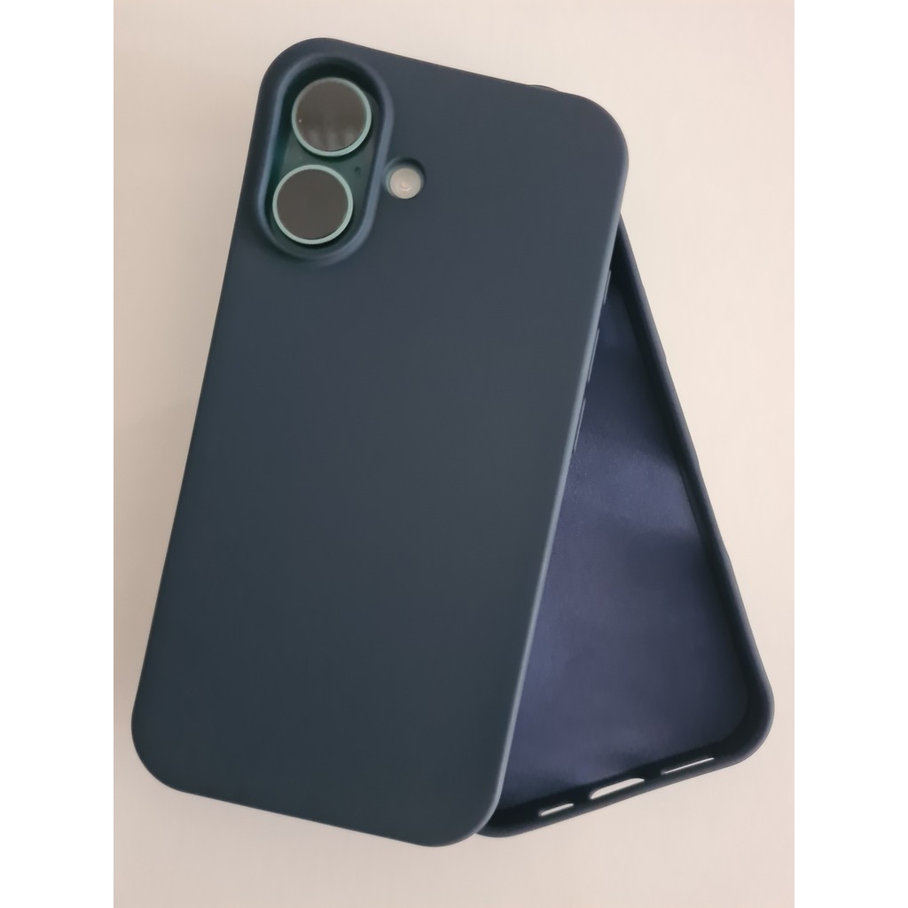 Pirok Store İphone 16 İle Uyumlu LOGOSUZ İçi Kadife Esnek Silikon Lansman Kılıf - Koyu Lacivert Cep Telefonu Kılıfı Fiyatı