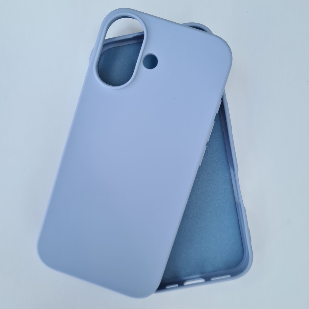 Pirok Store iPhone 17 ile Uyumlu Lansman Içi Kadife Esnek Soft Silikon Kılıf - Açık Mavi Cep Telefonu Kılıfı Fiyatı
