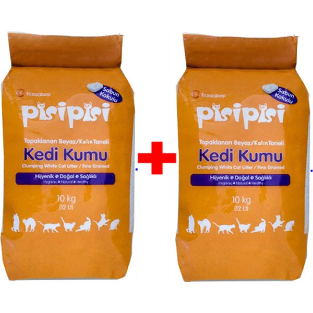 Pisi Pisi Eczacıbaşı Ince Taneli Sabunlu 10 kg (12 Lt) x 2 Adet Evcil Hayvan Ürünleri Fiyatı