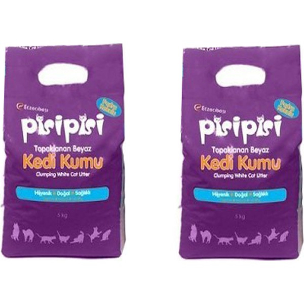 Pisi Pisi Eczacıbaşı Pisipisi Ince Taneli Kedi Kumu 10 kg (12 Lt) x 2 Adet Evcil Hayvan Ürünleri Fiyatı
