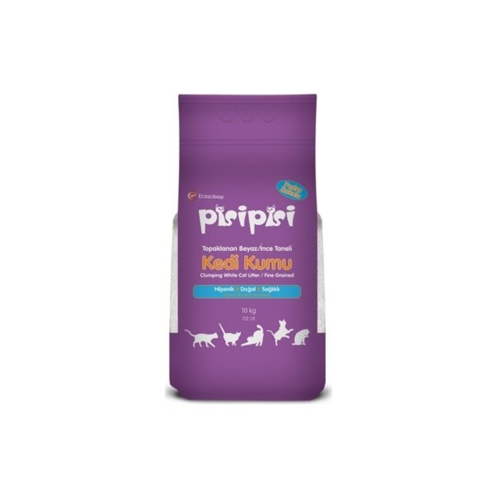 Pisi Pisi Eczacıbaşı Pisipisi Ince Taneli Kedi Kumu 10 kg (12 Lt) x 4 Adet Evcil Hayvan Ürünleri Fiyatı