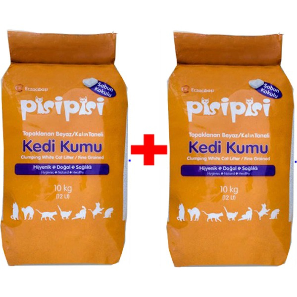 Pisi Pisi Eczacıbaşı Pisipisi Ince Taneli Sabunlu 10 kg (12 Lt) x 2 Adet Evcil Hayvan Ürünleri Fiyatı