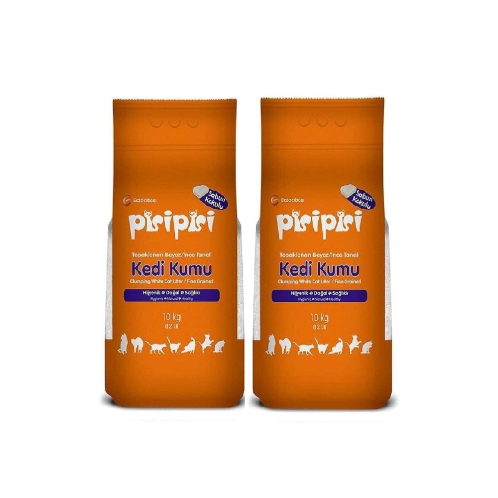 Pisipisi Pisi Pisi Sabun Kokulu Bentonit Kedi Kumu Ince Taneli 10 Kg 12l X2 Evcil Hayvan Ürünleri Fiyatı