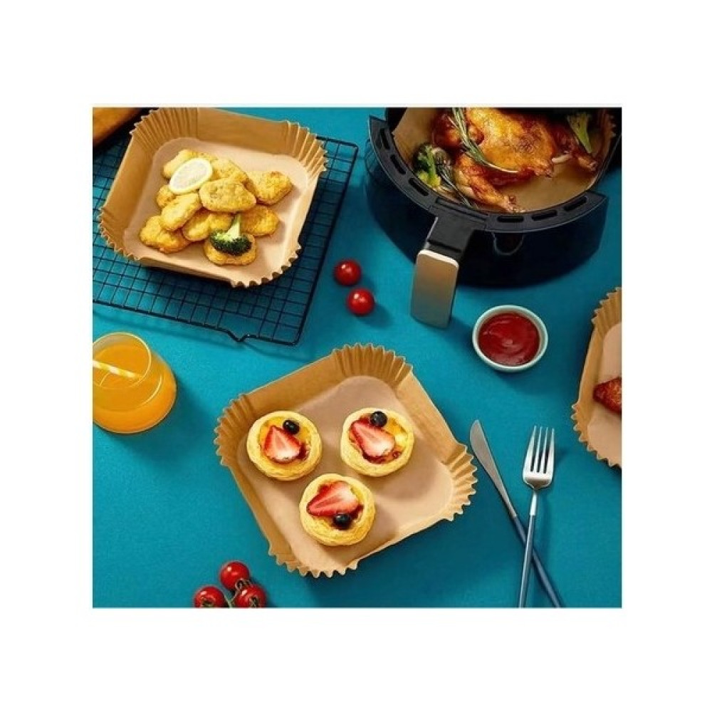 Pisirme Kagidi Airfryer Xxl Xl Air Fryer Yagli Kagit Xiaomi Philips Tüm Markalara Uyumlu 50 Adet - Açık Kahverengi Pişirme Kağıdı Fiyatı