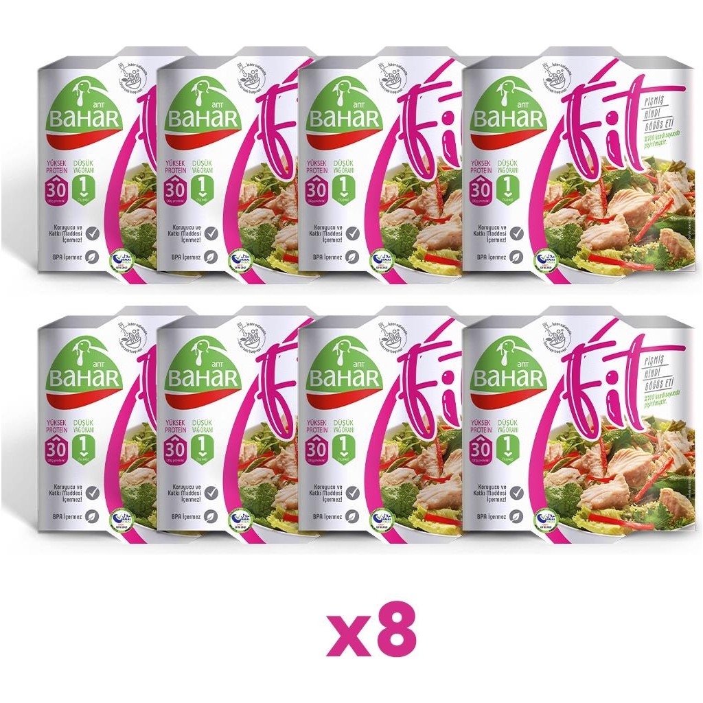 Pişmiş Hindi Fit (Göğüs Eti) 165G x 8 Adet - 1 Paket Diğer Fiyatı