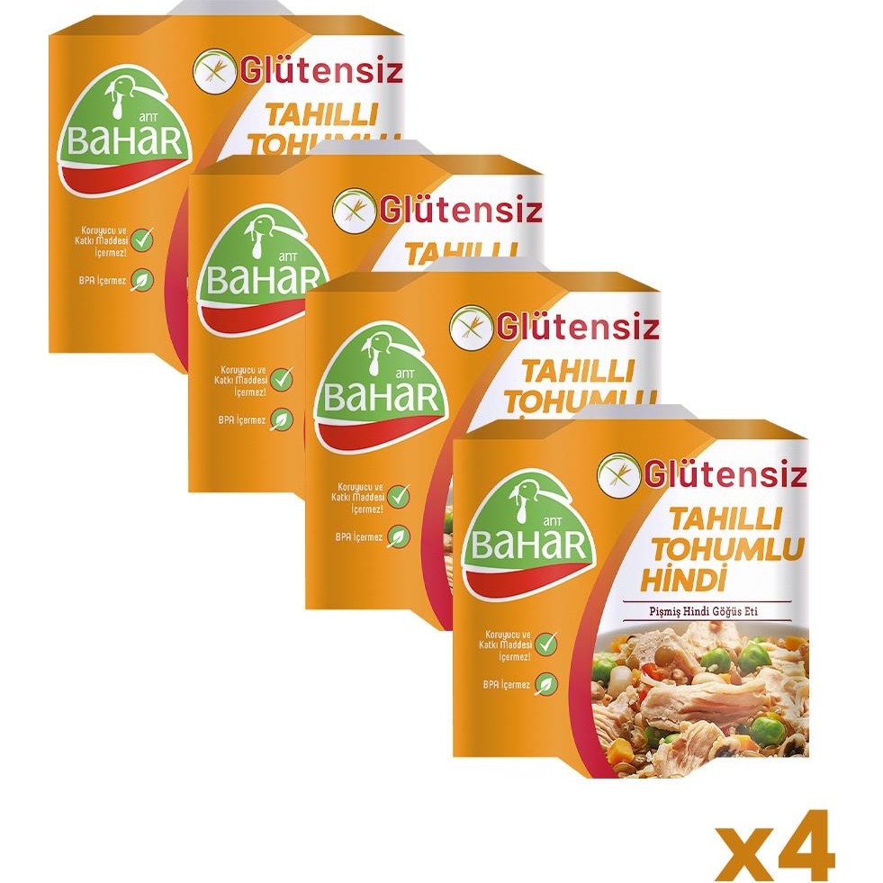 Pişmiş Hindi Glutensiz Tahıllı Tohumlu 185G 4 Adet - 1 Paket Diğer Fiyatı