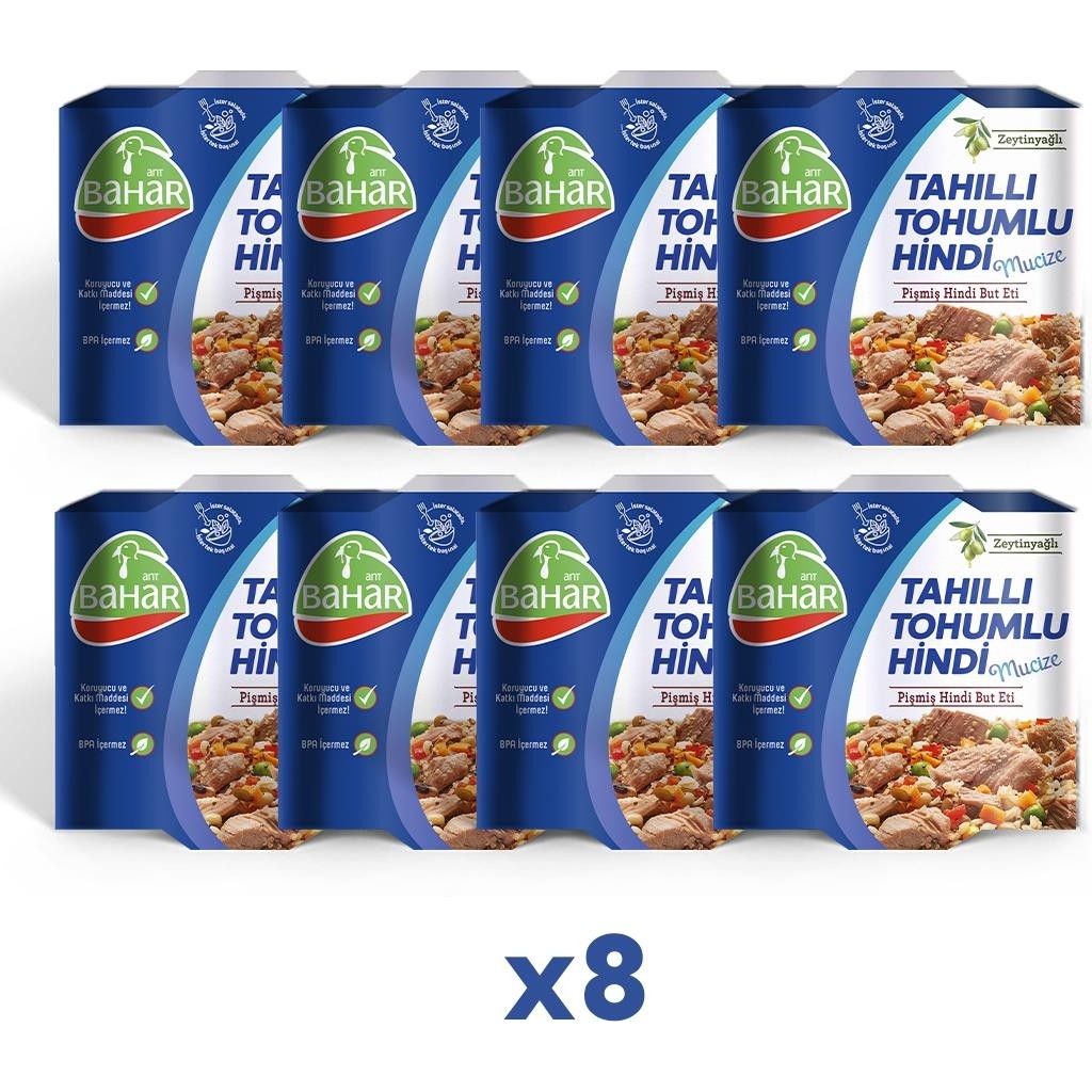 Pişmiş Hindi Mucizetahıllı Tohumlu Zeytinyağlı (But) 8 Adet - 1 Paket Diğer Fiyatı