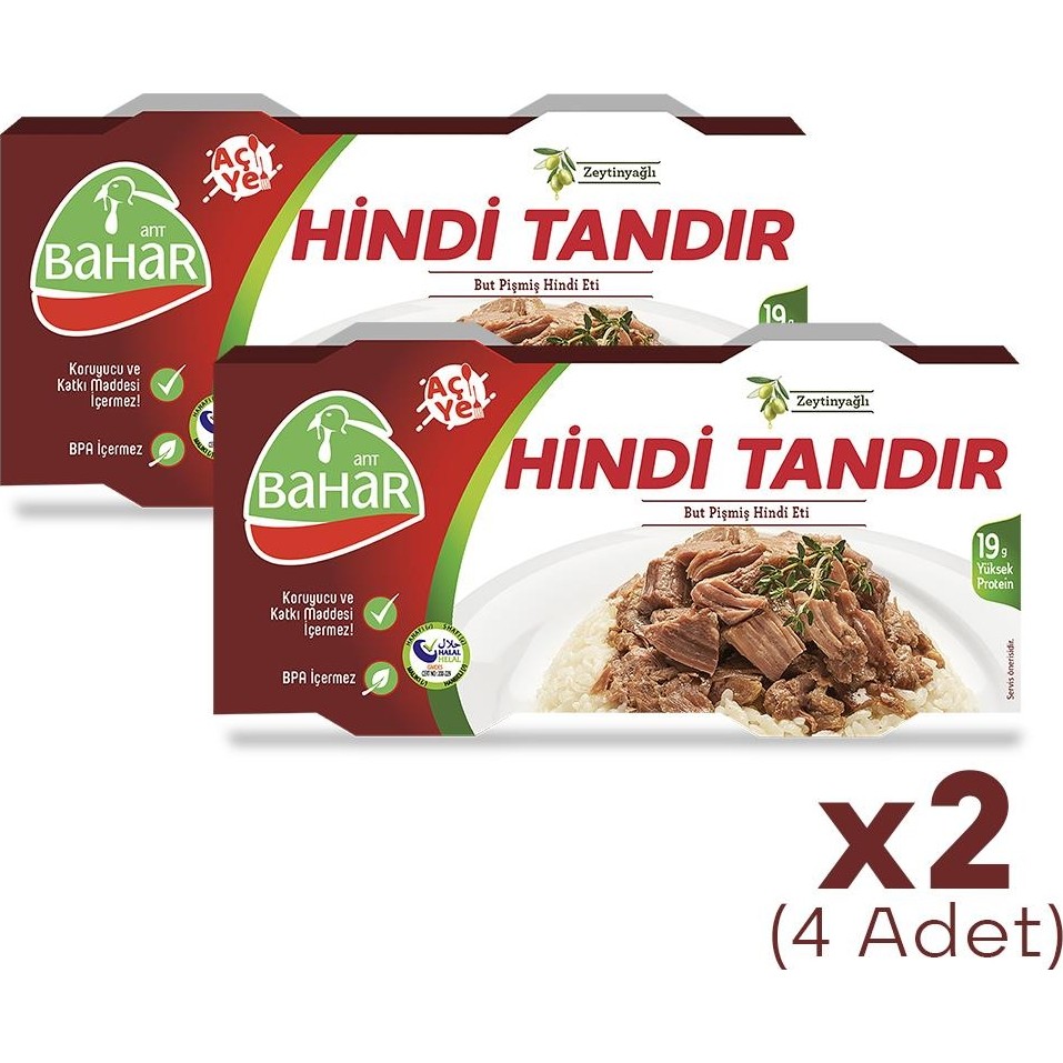 Pişmiş Hindi Tandır (But) 120G x 4 Adet - 1 Paket Diğer Fiyatı