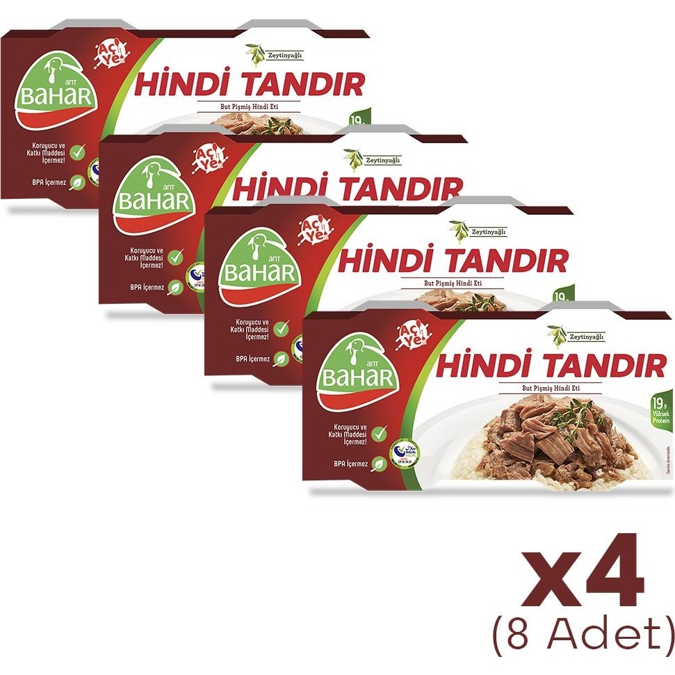 Pişmiş Hindi Tandır (But) 120G x 8 Adet - 1 Paket Diğer Fiyatı