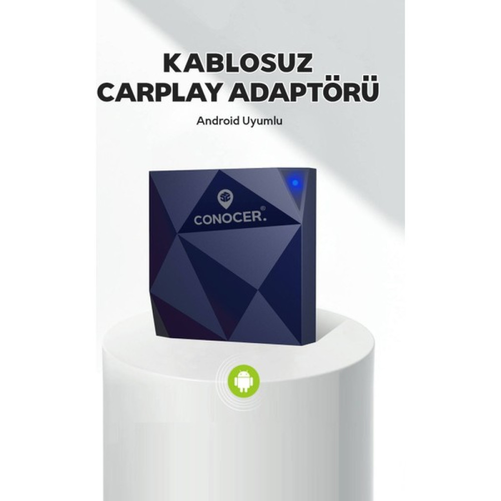 Pistech Android Auto Kablosuz Carplay Adaptörü - Navy Blue Oto Görüntü Sistemleri Fiyatı