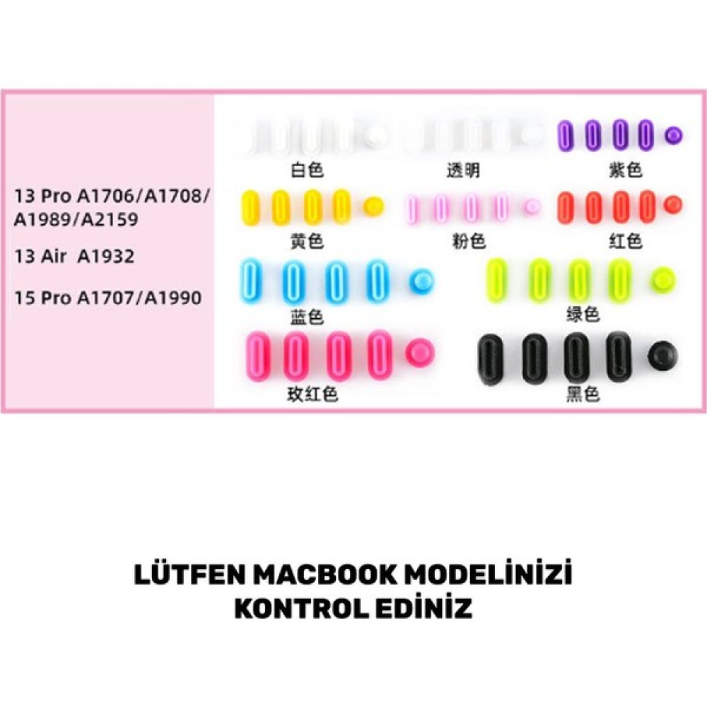 Pistech Macbook 13' Pro/air - 15' Pro Giriş Kapatıcı Renkli Kapak - Macbook Pro/Air - Turkuaz Tablet Kılıfı Fiyatı