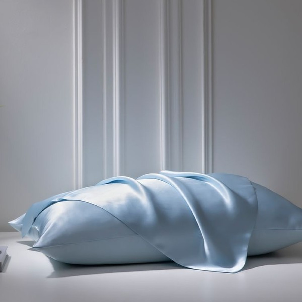 Pistore Açık Mavi İpek Saten Yastık Kılıfı 50 x 70 cm. 1 Adet Yastık Kılıfı Fiyatı