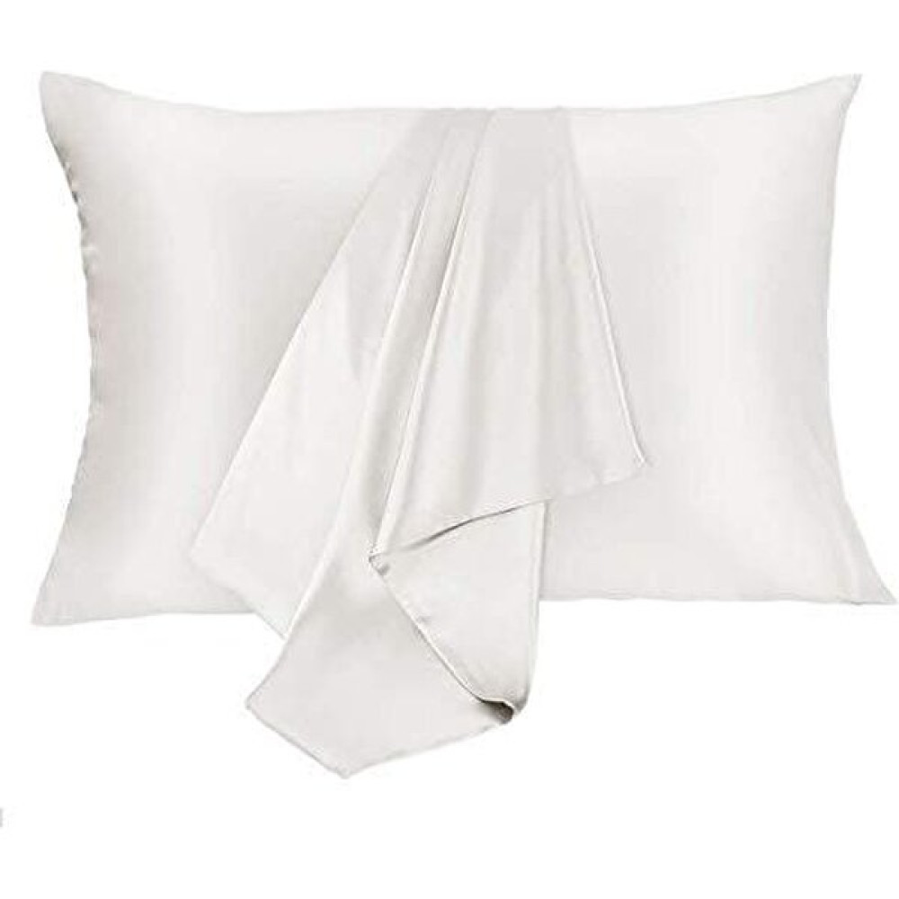 Pistore Beyaz Ekru İpek Saten Yastık Kılıfı 50 x 70 cm. 1 Adet Yastık Kılıfı Fiyatı