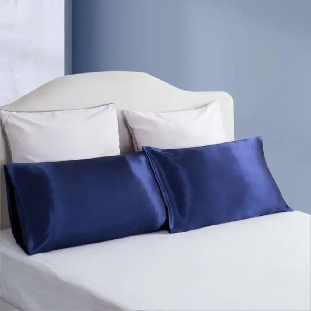 Pistore Lacivert İpek Saten Yastık Kılıfı 50 x 70 cm. 2'li Yastık Kılıfı Fiyatı