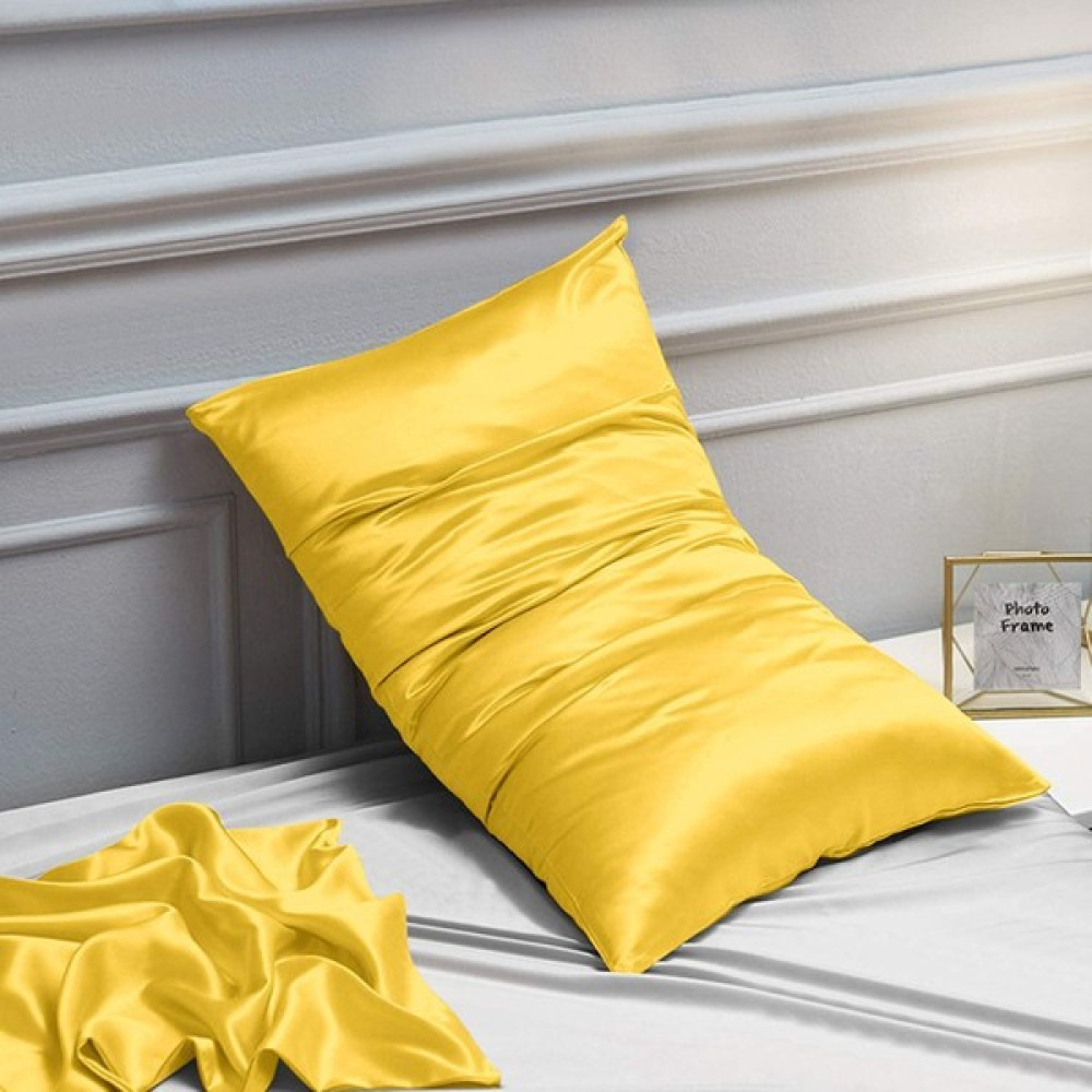 Pistore Sarı Ipek Saten Yastık Kılıfı 50 x 70 Tekli - 50 x 70 cm Yastık Kılıfı Fiyatı