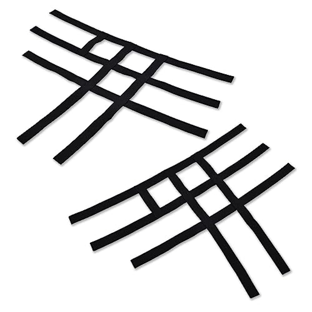PIT66 Black Nerf Bar Nets Compatible with ATV Honda TRX450R 400EX 400X 300EX 300X Webbing 2006-2011