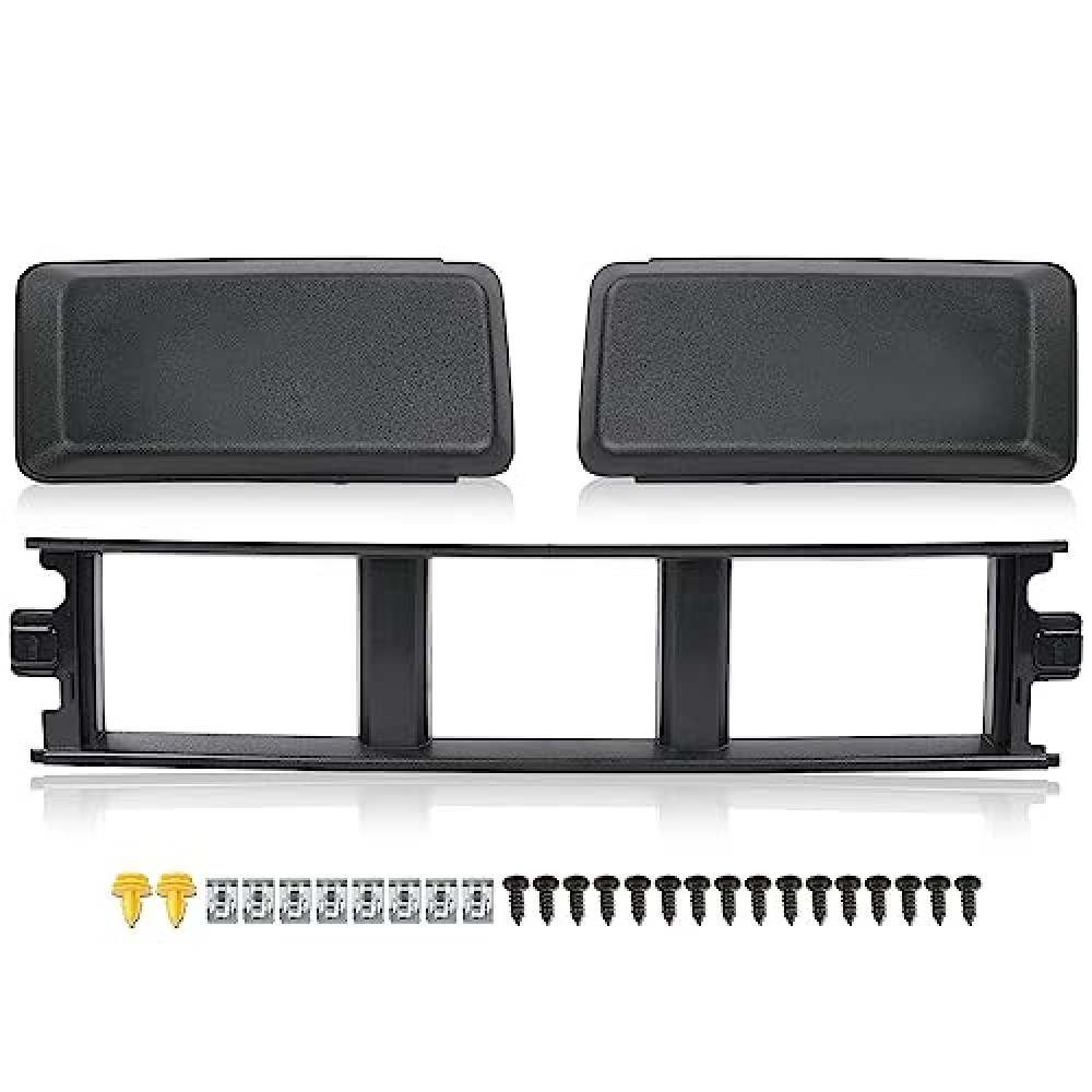 PIT66 Front Bumper Cover Lower Grille Trim Panel Compatible With Ford F150 2018 2019 2020 Black ABS Plastic JL3Z17B968BB