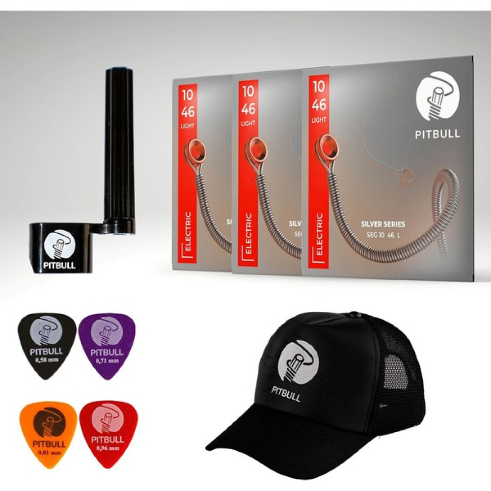 Pitbull Silver Seri Elektro Gitar Teli 10-46 Super Light Seg 10-46 3p Ssc 3lü Set Hediyeli Paket Müzik Aleti Aksesuarları Fiyatı