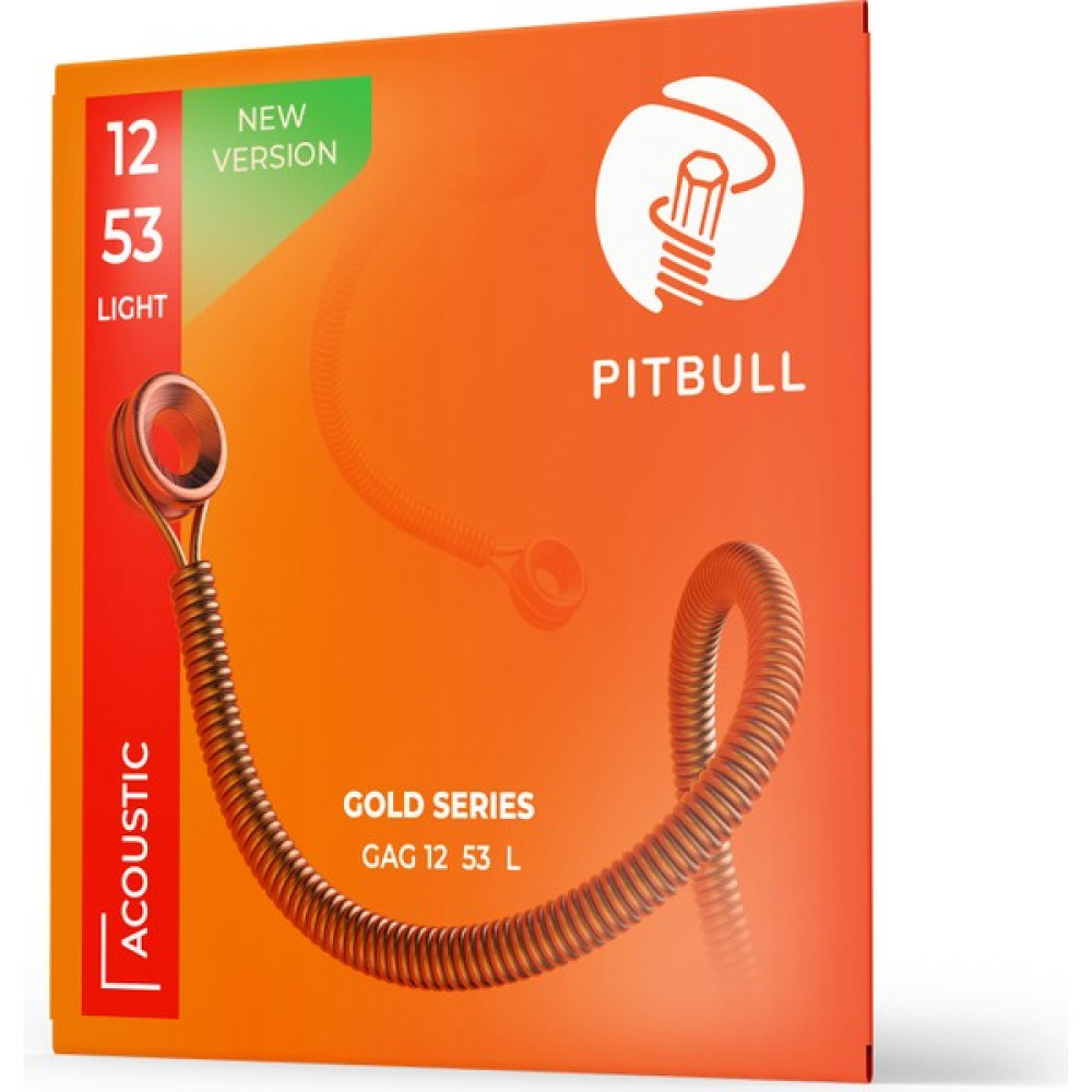 Pitbull Strings Gold Series Gag L Pb Light Takım Tel - Yeni Seri Akustik Gitar Teli 012-053 Müzik Aleti Aksesuarları Fiyatı