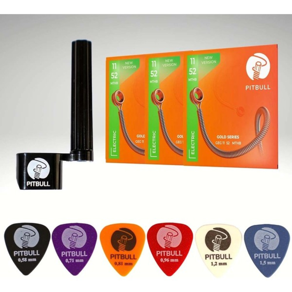 Pitbull Strings Pitbull Gold Seri Elektro Gitar Teli 11-52 Lthb Geg 11-52 3pswp 3'lü Set Hediyeli Paket Müzik Aleti Aksesuarları Fiyatı