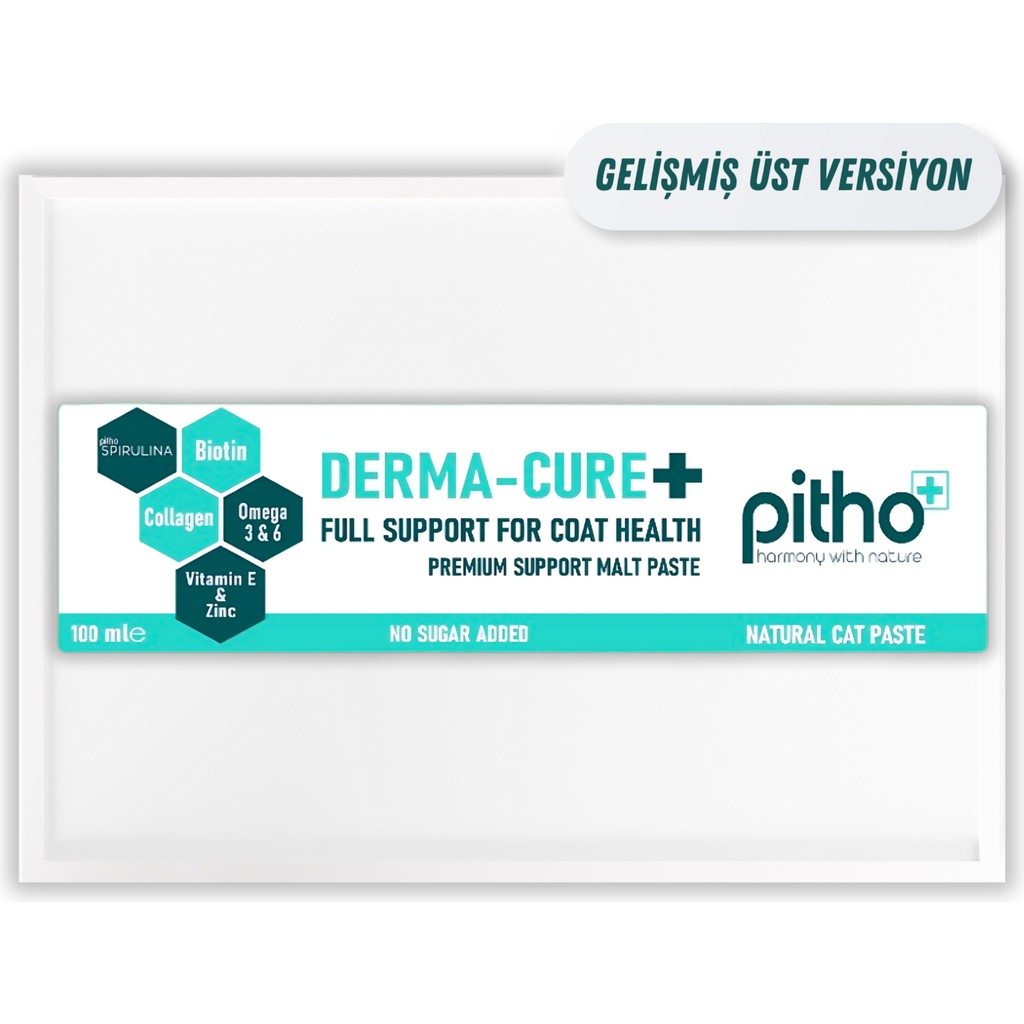 Pitho Derma Cure | Kedilerde Fazla Tüy Dökülmesini Önlemede Etkili Tüy ve Cilt Sağlığı Malt Pastası 100 ML Diğer Fiyatı