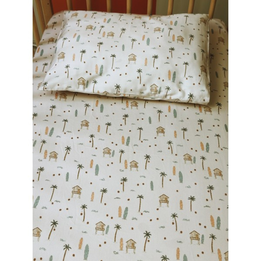 Pithy %100 Pamuklu Bebek Lastikli Çarşaf Seti (60 x 120) -Summer Beach - 60 x 120 x 15 cm - Ekru Oto Boyaları Fiyatı