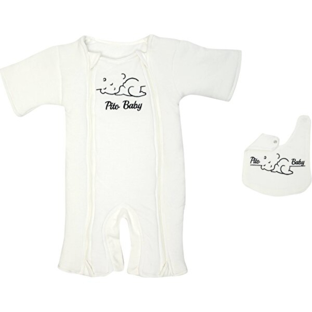 Pito Baby Bebek Tulumu Güvenli Pamuklu Uyku Tulumu- Beyaz 3-6 Aylık/6-9 Aylık Bebek Tulumu Fiyatı