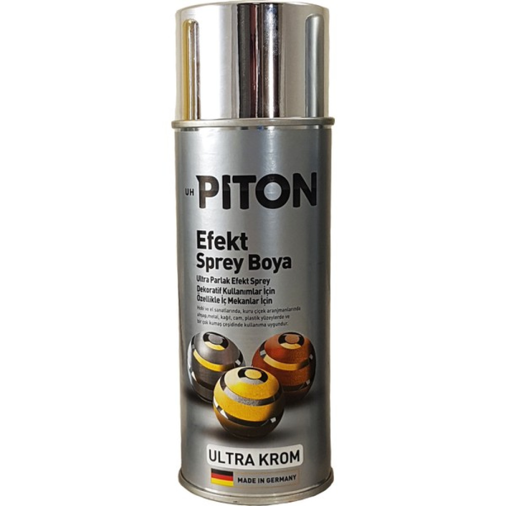 Piton Efekt Sprey Boya - Ultra Krom - 400 ml Boya Malzemeleri Fiyatı