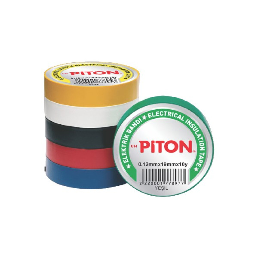 Piton Elektrik Bantı Izole Bant 19mm X 10yrd Kırmızı Nalburiye & Hırdavat Fiyatı