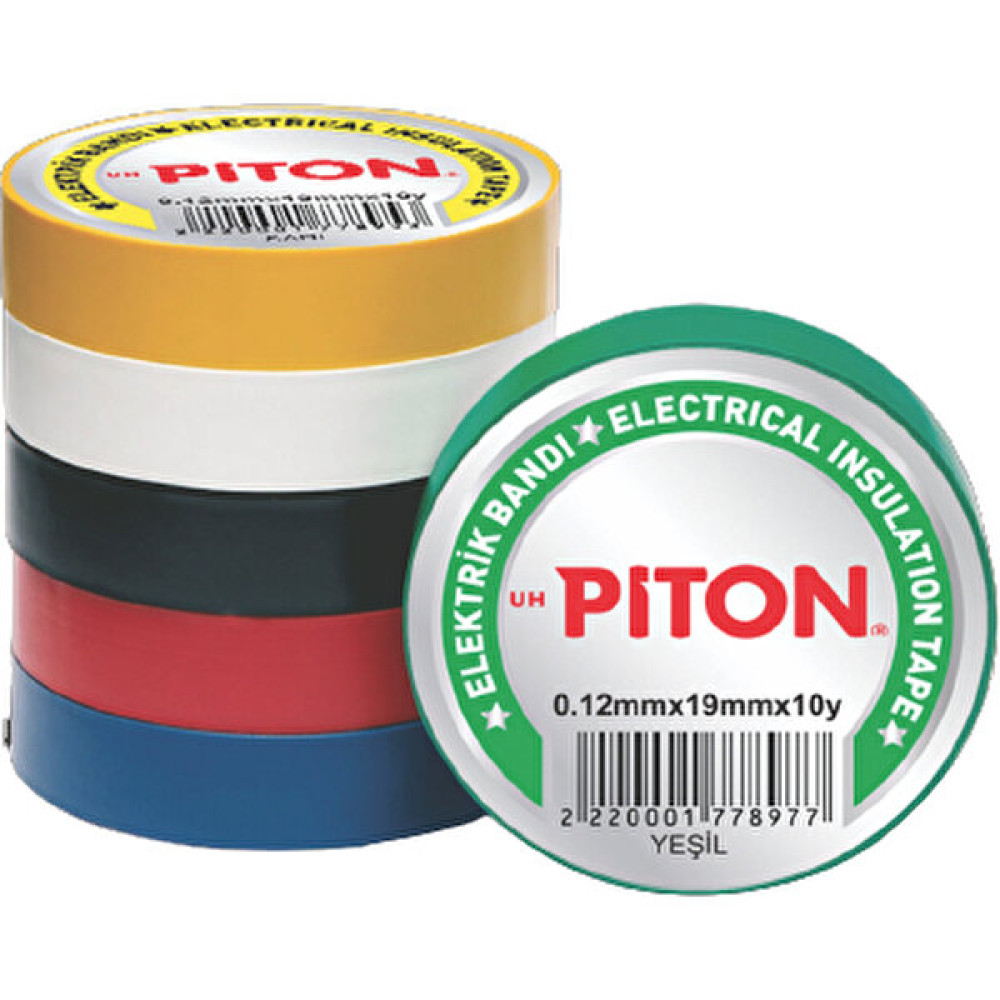 Piton Elektrik Bantı Izole Bant 19mm X 10yrd Siyah Nalburiye & Hırdavat Fiyatı