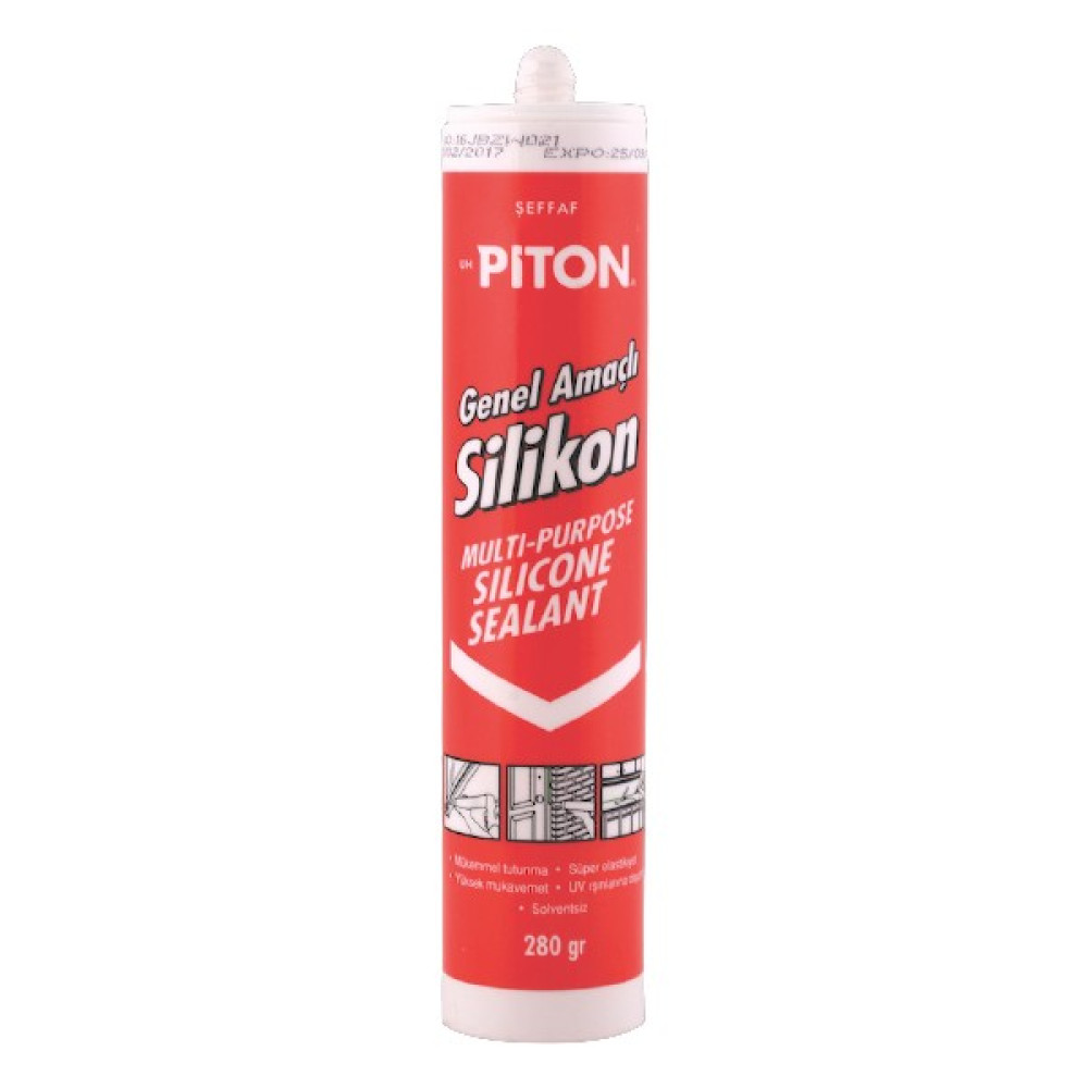 Piton Genel Amaçlı Silikon 280 gr Beyaz - 280 g Nalburiye & Hırdavat Fiyatı