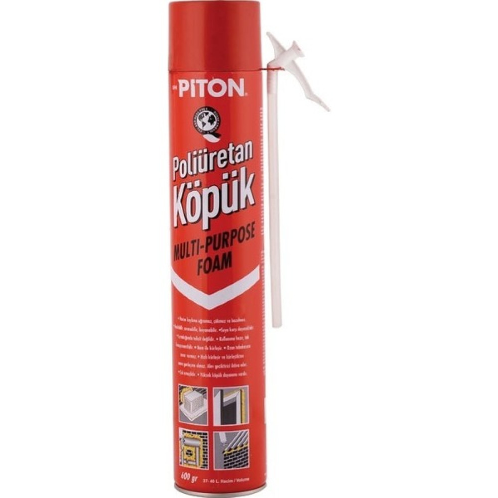 Piton Poliüretan Köpük 600 gr Nalburiye & Hırdavat Fiyatı
