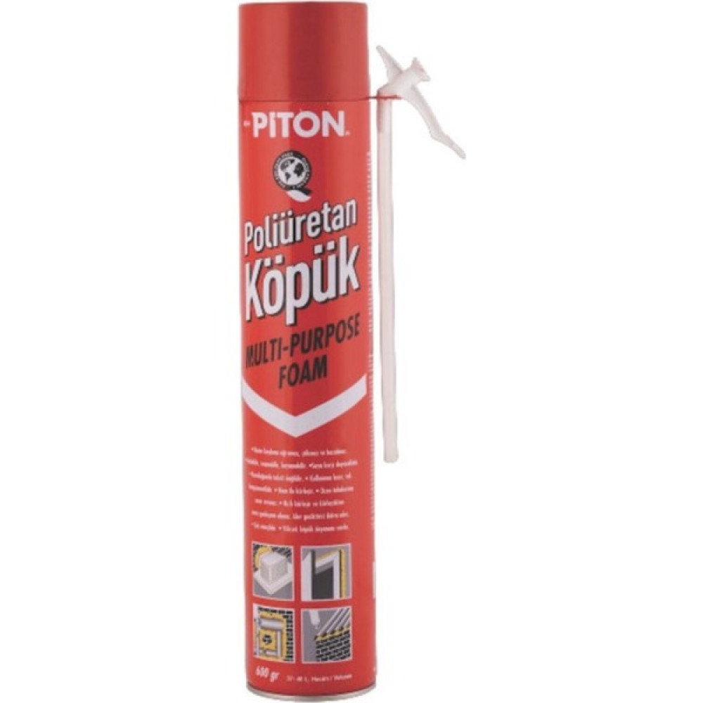 Piton Poliüretan Köpük 600 gr - 3 Adet - 600,0 gr Nalburiye & Hırdavat Fiyatı